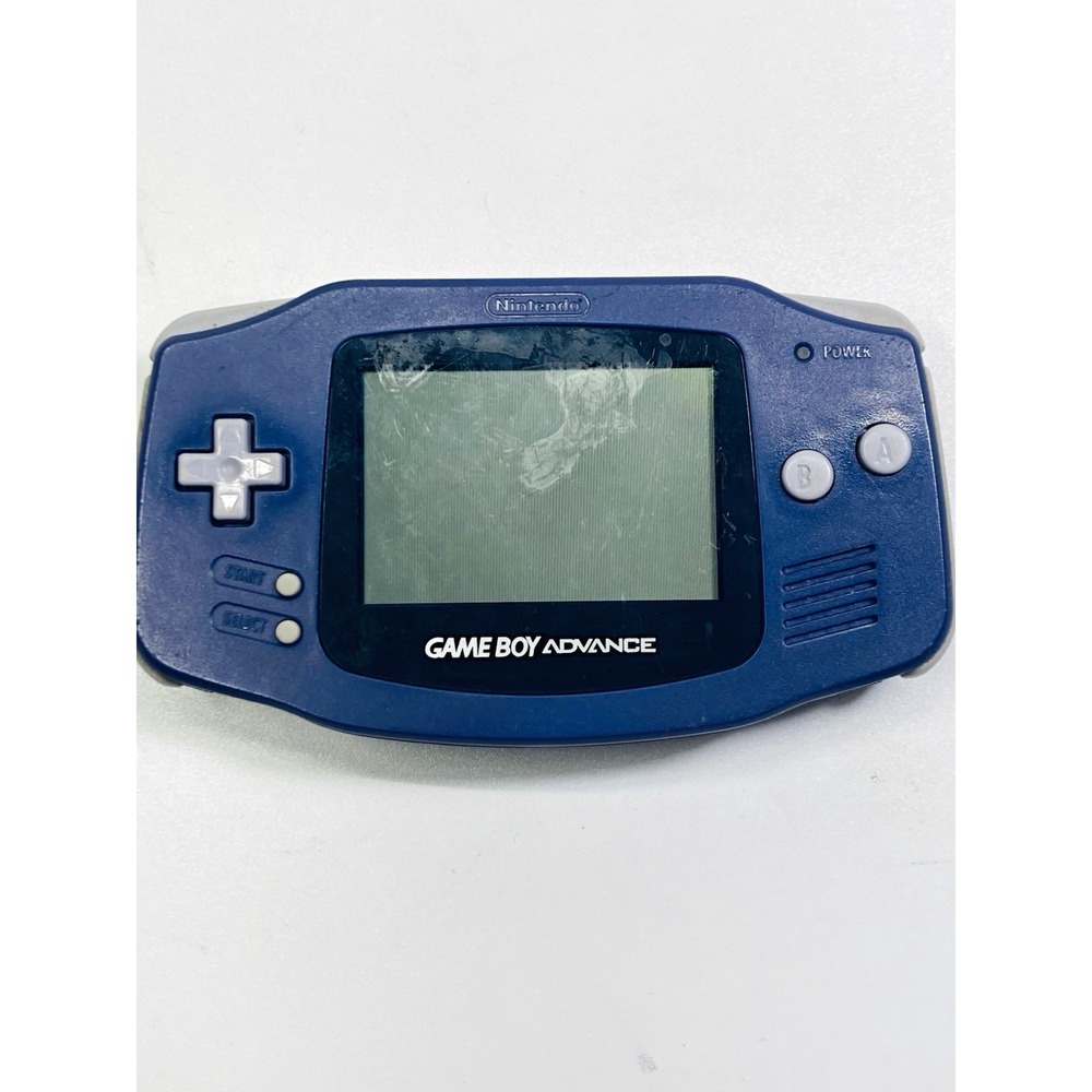 TURNS ON: Nintendo Game Boy Advance Handheld Console Indigo Wide Color Screen